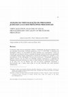 Research paper thumbnail of Análise Da Virtualização De Processos Judiciais À Luz Dos Princípios Processuais Virtualization Analysis of Legal Proceedingsin the Light of Procedure Principles