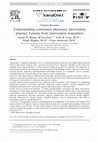 Research paper thumbnail of Understanding community pharmacy intervention practice: Lessons from intervention researchers