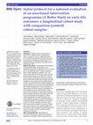 Research paper thumbnail of Initial protocol for a national evaluation of an area-based intervention programme (A Better Start) on early-life outcomes: a longitudinal cohort study with comparison (control) cohort samples