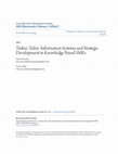 Research paper thumbnail of Tinker, Tailor: Information Systems and Strategic Development in Knowledge-Based SMEs