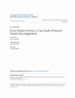 Research paper thumbnail of Americas Conference on Information Systems ( AMCIS ) December 2001 From Vendor to Portal : A Case Study of Internet-Enabled Reconfiguration