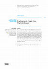 Research paper thumbnail of Fragile airports. Fragile cities. Fragile landscapes