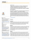 Tigecycline resistance among carbapenem-resistant Klebsiella Pneumoniae: Clinical characteristics and expression levels of efflux pump genes Cover Page