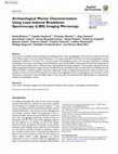 Research paper thumbnail of Archaeological Mortar Characterization Using Laser-Induced Breakdown Spectroscopy (LIBS) Imaging Microscopy