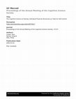 Research paper thumbnail of UC Merced Proceedings of the Annual Meeting of the Cognitive Science Society Title The Cognitive Science of Saving: Individual Financial Structures as Tools for Self-Control Publication Date