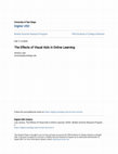 The Effects of Visual Aids in Online Learning Cover Page