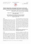 Research paper thumbnail of Affective temperament, social support and stressors at work as the predictors of life and job satisfaction among doctors and psychologists