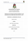 Propuesta de un sistema de gestión de seguridad y salud ocupacional con la norma OHSAS 18001 en Intal Cía. Ltda Cover Page