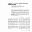 Research paper thumbnail of Proposition of a Parametric Model for Non Standard Timber Construction