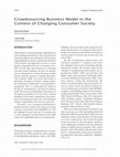 Crowdsourcing Business Model in the Context of Changing Consumer Society Cover Page