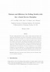 Research paper thumbnail of Fairness and efficiency for polling models with the κ-gated service discipline