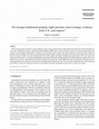 Research paper thumbnail of Do stronger intellectual property rights promote seed exchange: evidence from U.S. seed exports?