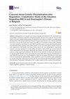 Concerns about Genetic Discrimination after Regulation: A Qualitative Study of the Situation Regarding BRCA and Huntington’s Disease in Belgium Cover Page