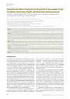 Research paper thumbnail of Evaluation the Effect of Royal Jelly on the Growth of Two Members of Gut Microbiota; Bacteroides fragillis and Bacteroides thetaiotaomicron