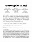 Research paper thumbnail of UNEXCEPTIONAL.NET