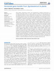 Horizontal gene transfer from Agrobacterium to plants Cover Page