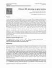 Research paper thumbnail of Effects of DDL technology on genre learning