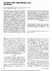 Research paper thumbnail of Outcome After Right Middle Lobe Syndrome