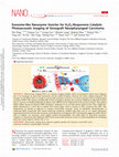 Exosome-like Nanozyme Vesicles for H2O2-responsive Catalytic Photoacoustic Imaging of Xenograft Nasopharyngeal Carcinoma Cover Page