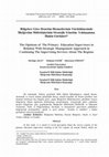 The Opinions of The Primary Education Supervisors in Relation With Strategic Management Approach inContinuing The Supervising Services About The Regions Cover Page