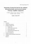 Research paper thumbnail of Integration of numerical tools for the combined thermal-hydraulics and structural analysis of energy amplifier components