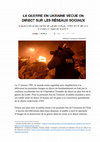 Research paper thumbnail of La Guerre en Ukraine vécue en direct sur les réseaux sociaux