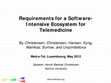 Research paper thumbnail of Requirements for a Software-Intensive Ecosystem for Telemedicine