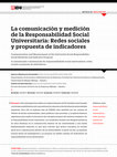 La comunicación y medición de la Responsabilidad Social Universitaria: Redes sociales y propuesta de indicadores Cover Page