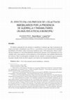 Research paper thumbnail of El efecto en los precios de los activos inmobiliarios por la presencia de guerrilla y paramilitares: un análisis a escala municipal