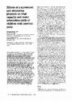 Research paper thumbnail of Effects of a movement and swimming program on vital capacity and water orientation skills of children with cerebral palsy