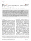 Research paper thumbnail of Personalized estimates of morphometric similarity in bipolar disorder and schizophrenia