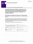 Research paper thumbnail of Minoxidil decreases collagen I deposition and tissue-like contraction in clubfoot-derived cells: a way to improve conservative treatment of relapsed clubfoot?