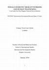 Research paper thumbnail of Female Domestic Migrant Workers and Human Trafficking: A Case Study From Nusa Tenggara Timur Province, Indonesia