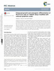 Research paper thumbnail of Enhanced Growth and Osteogenic Differentiation of Human Osteoblast-Like Cells on Boron-Doped Nanocrystalline Diamond Thin Films