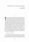 Research paper thumbnail of Pensamiento crítico versus razón arrogante