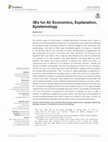 Research paper thumbnail of 3Es for AI: Economics, Explanation, Epistemology