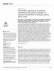 Research paper thumbnail of Conservation aquaculture as a tool for imperiled marine species: Evaluation of opportunities and risks for Olympia oysters, Ostrea lurida