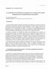 Research paper thumbnail of La inclusión de la perspectiva de género en el campo de la salud: disputas por la (des)politización del género