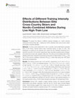 Research paper thumbnail of Effects of Different Training Intensity Distributions Between Elite Cross-Country Skiers and Nordic-Combined Athletes During Live High-Train Low