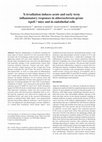 Research paper thumbnail of X‑irradiation induces acute and early term inflammatory responses in atherosclerosis‑prone ApoE‑/‑ mice and in endothelial cells