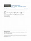 Research paper thumbnail of Emotional Conflict in Teams: A Social Relations Analysis and Exploration of Causes