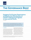 Research paper thumbnail of Engaging Civil Society Organizations to Enhance the Effectiveness of COVID-19 Response Programs in Asia and the Pacific