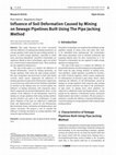 Influence of Soil Deformation Caused by Mining on Sewage Pipelines Built Using The Pipe Jacking Method Cover Page