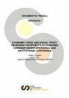 Research paper thumbnail of Economic Crisis and Social Trust: Reviewing the Effects of Economic Hardship on Interpersonal and Institutional Confidence