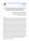 Research paper thumbnail of Discussion Method and Its Effect on the Performance of Students in Reading Comprehension in Secondary Schools in Plateau State, Nigeria