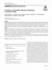 Research paper thumbnail of Principles for a Responsible Integration of Mindfulness in Individual Therapy