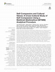 Research paper thumbnail of Self-Compassion and Cultural Values: A Cross-Cultural Study of Self-Compassion Using a Multitrait-Multimethod (MTMM) Analytical Procedure