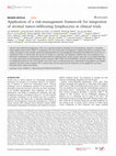 Research paper thumbnail of Application of a risk-management framework for integration of stromal tumor-infiltrating lymphocytes in clinical trials