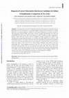 Research paper thumbnail of Diagnosis of latent tuberculosis infection in candidates for kidney transplantation (comparison of two tests)