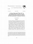 Research paper thumbnail of A False Messiah? The ICC in Israel/Palestine and the Limits of International Criminal Justice